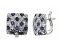 Серьги, серебро 925,сапфир DC,циркон 003 01 21spk-00147 2010 г инфо 1753w.
