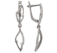 Серьги с фианитом 02-1194-32 2010 г инфо 1771w.