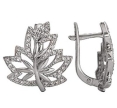 Серьги с фианитом 02-1058-32 2010 г инфо 1818w.
