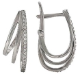 Серьги с фианитом 02-1473-24 2010 г инфо 1822w.