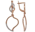 Серьги с фианитом 02-1072-32 2010 г инфо 1824w.