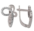 Серьга с фианитом 24183 2010 г инфо 1828w.