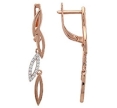 Серьги с фианитом 24304 2010 г инфо 1833w.