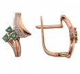 Серьги с бриллиантами и изумрудами ERIN1463-32CL-R 2007 г инфо 1852w.