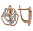 Серьги с фианитом 24415 2010 г инфо 1862w.