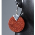 Серьги, серебро 925, коралл 001 01 21-01605 2009 г инфо 11531z.