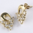 Серьги, серебро 925, циркон 001 01 21-01328 2010 г инфо 11532z.