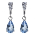 Серьги, серебро 925, циркон 005 01 21-03298 2010 г инфо 11538z.